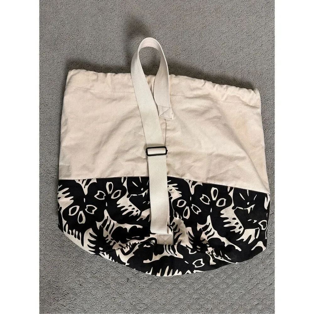 Richer Poorer Canvas Cotton Drawstring One Strap Shoulder Bag Backpack